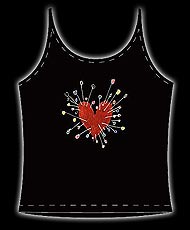 Tim Burton Voodo Heart Camisole