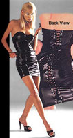 PVC Lace-Up Dress