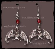 Edward Gorey Bat Earrings