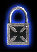 Iron Cross Lock Pendant