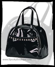 Patent Studded Purse