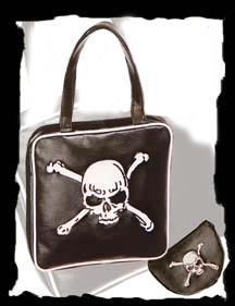 Black bag with coin purse