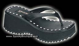 Star Print Thong Sandals
