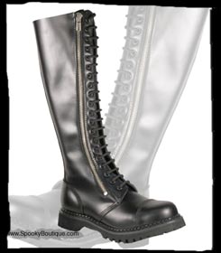 20-Hole Buckle Strap Boots
