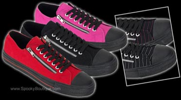 2 Zipper Canvas Sneakers