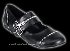 Zippered Ballet flats