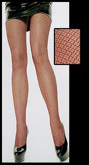 Black/Red Fishnets