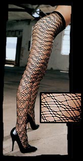 French Cut Geo Net Pantyhose