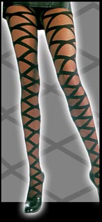 Sheer Criss Cross Tights