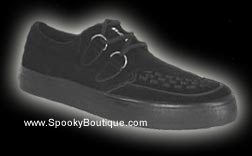 Black Suede Creeper Sneakers