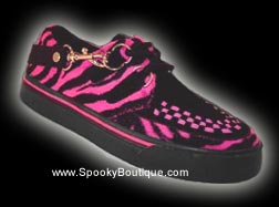 Pink Zebra Creeper Sneakers