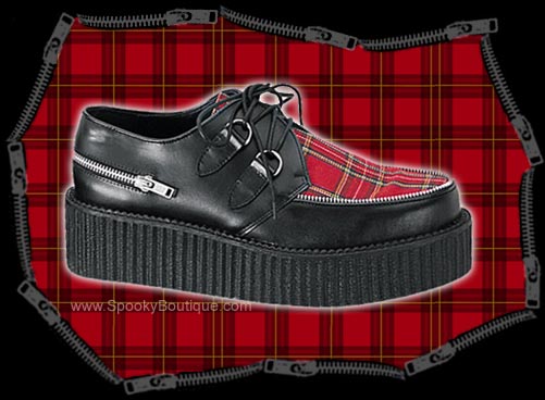 CREEPER-406 - Plaid Punk Creepers