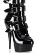 Black Patent Buckle Boots