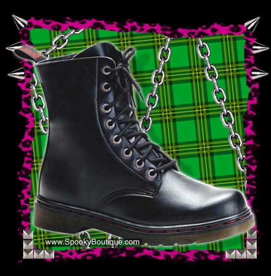 DISORDER-100 - 8-Hole Non-Leather Boots