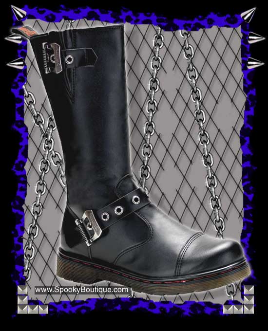 DISORDER-304 - 2-Buckle Motorcycle Boots