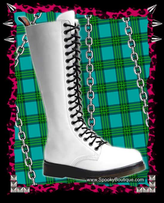 DISORDER-400 - 20-Hole Knee Boots