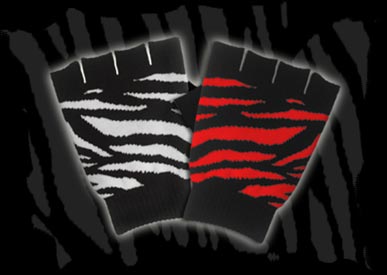 Zebra Fingerless Gloves