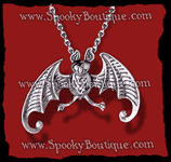 Edward Gorey Bat Necklace
