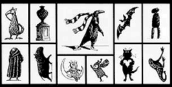 Edward Gorey Miscellany Rubber Stamp Set