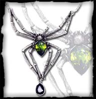 Jeweled Spider Necklace
