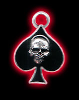 Ace of Spades Skull Pendant