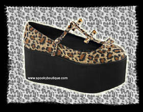 CLICK-08 - Leopard Platform Maryjanes