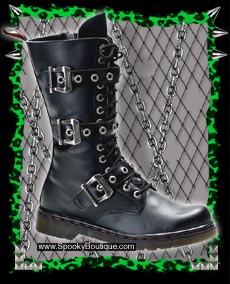 DISORDER-303 - 14-Hole 3-Strap Boots