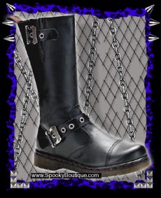 DISORDER-304 - 2-Buckle Motorcycle Boots
