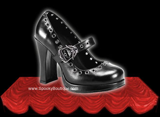CRYPTO-05 - Mary Jane Eyelet Pumps