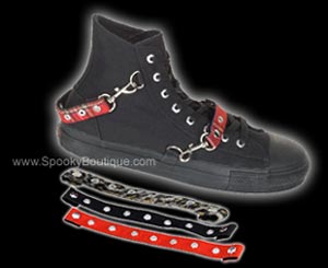 High Top Bondage Strap Sneakers