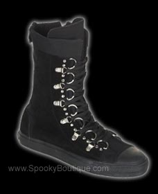 Suede D-Ring Extra High Top Sneakers