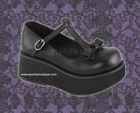 SPRITE-03 -Sweet Lolita Black Bow Maryjanes