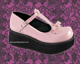 SPRITE-03 -Sweet Lolita Pink Bow Maryjanes