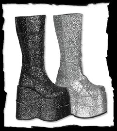 Stack Glitter Boots