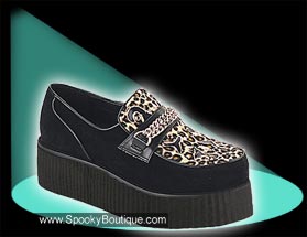 V-CREEPER-509 - Leopard Loafer Creepers