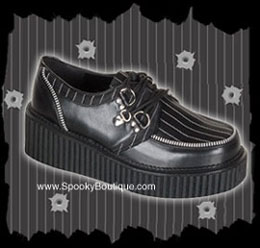 Womens Pinstripe Creepers